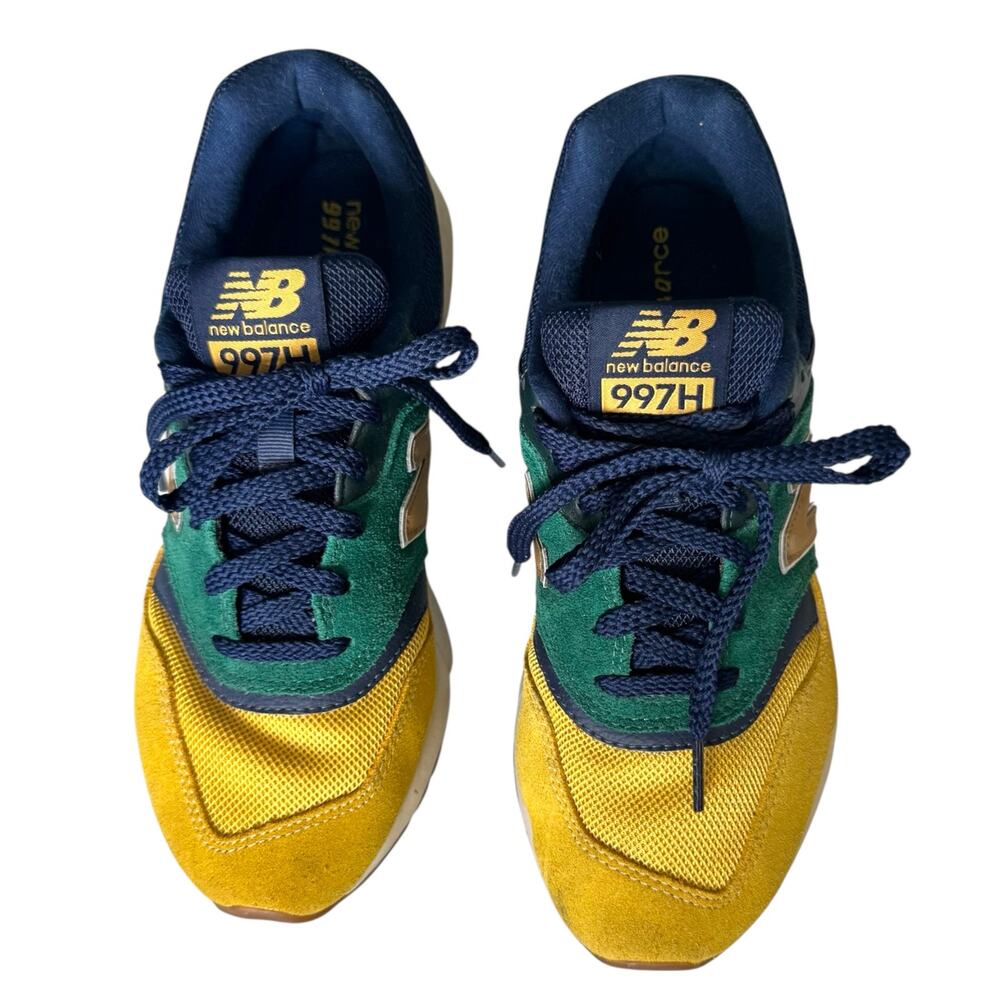 New Balance Men's 997H Camper Green Blue Yellow Retro Urban Sneaker - Size 7 - Picture 4 of 8